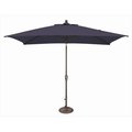 Simplyshade SimplyShade 6 x 10 ft. Rectangle Push Button Tilt Market Umbrella  Navy SSUM92-6X10RT00-A5439